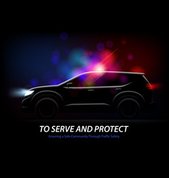 Police Car Lights Background