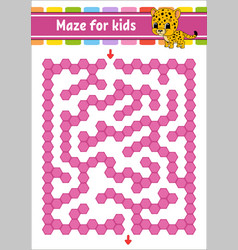 Rectangular Color Maze Spotted Jaguar Game