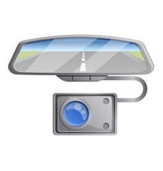 Car Mirror Dvr Camera Icon Cartoon Style