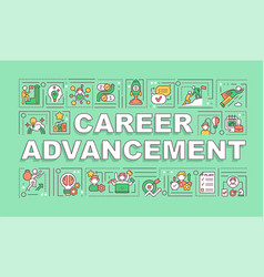 Career Advancement Word Concepts Banner