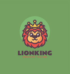 Logo Lion King Mascot Cartoon Style