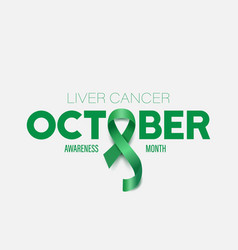 October Liver Cancer Banner Card Placard