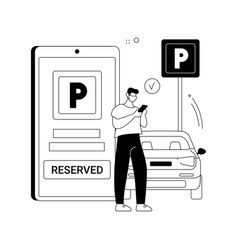 Reserve Parking Space For Curbside Pickup Abstract