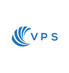 Vps Letter Logo Design On White Background