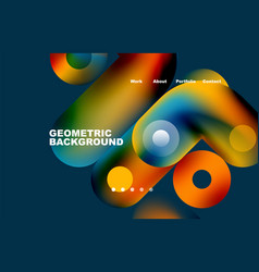 Website Landing Page Abstract Geometric Background