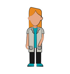 Doctor Avatar Full Body Icon Image