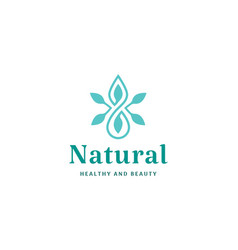 Leaf Oil Drop Logo With Modern And Elegant Shape