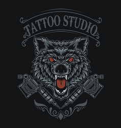 Wolf Tattoo Studio Logo