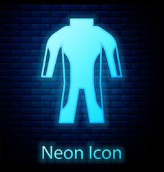 Glowing Neon Wetsuit For Scuba Diving Icon