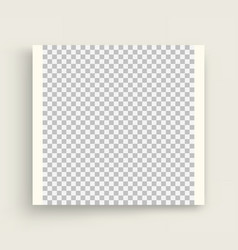 Photo Frame Mockup Chess Board Background Blank