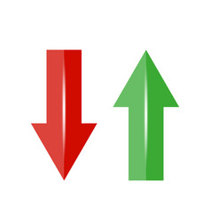 Arrow Up And Down Green Red Arrows