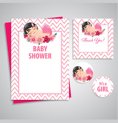 Baby Shower Girl Theme Invitation Template