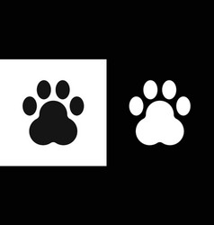 Paw Print Icon Logo Set