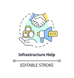 Infrastructure Help Concept Icon