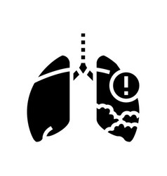 Silicosis Disease Glyph Icon