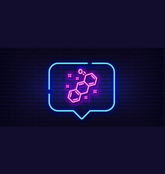 Chemical Formula Line Icon Chemistry Lab Sign