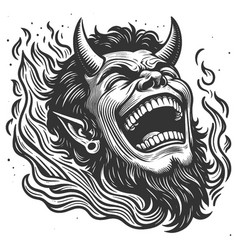 Devilish Figure Laughing