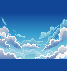 Evening Sky Clouds Realistic Background In Soft