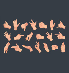 Hand Gestures Icon Set