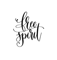 Free Spirit - Hand Lettering Inscription Text