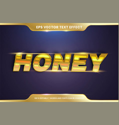 Honey Gold Editable Text Effect