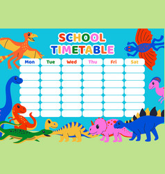 Kids School Schedule Daily Study Plan On