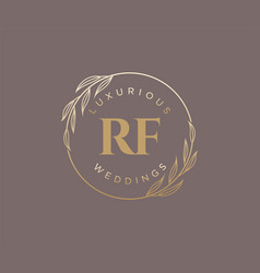 Rf Initials Letter Wedding Monogram Logos