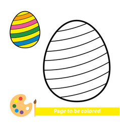 Coloring Book For Kids Easter Egg