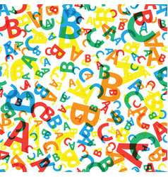 Multicoloured Abc Letter Background Seamless Set