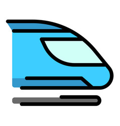 Rapid Transit Train Icon Flat