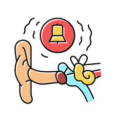 Tinnitus Health Problem Color Icon