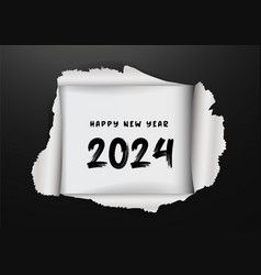 Vision 2024 Goal Written Behind A Torn Paper