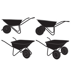 Wheelbarrow Cart Construction Tool Silhouette