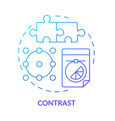 Contrast Blue Gradient Concept Icon