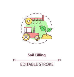 Soil Tilling Concept Icon