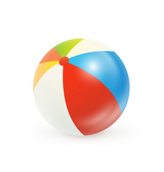 Beach Ball Inflatable Rubber Water On White