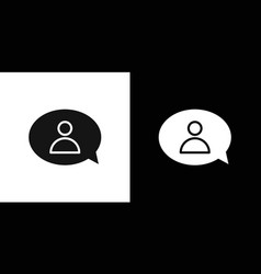 Person Conversation Icon Logo Set