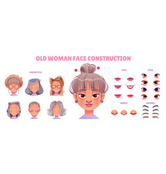 Grandma Character Face Construction For Animation