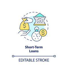 Short Term Loans Concept Icon