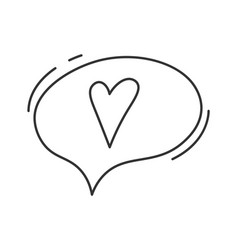 Cloud With Heart Emoji Flat Icon