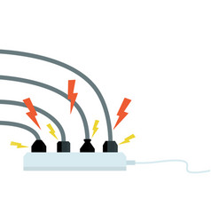 Electrical Circuit Shock Red Lightning