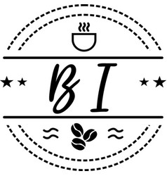 Bi High Quality Cafe Classic Logo Design