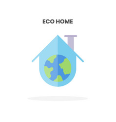 Eco Home Icon Flat