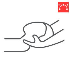 Neck Massage Line Icon