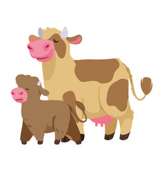 Cow Mother And Baby