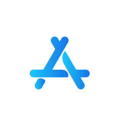 App Store Apple Icon Logo Symbol Blue Design