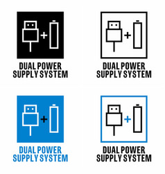 Dual Power Supply System Information Sign