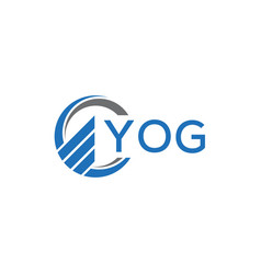 Yog Flat Accounting Logo Design On White