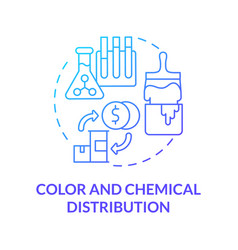 Color And Chemical Distribution Blue Gradient