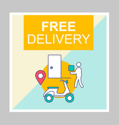 Free Delivery Social Media Posts Mockup